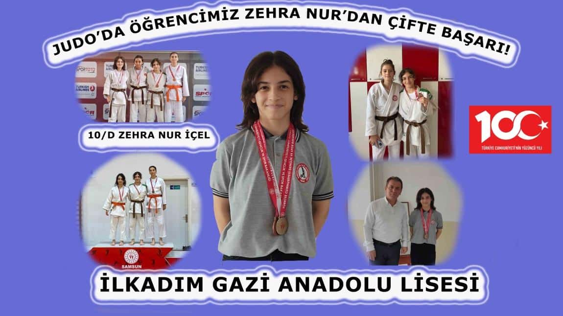 Judo’da Öğrencimiz Zehra Nur’dan Çifte Başarı